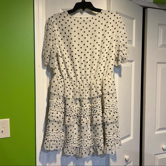 AllSaints Polka Dot Ruffle Dress - Picture 6 of 6